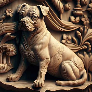 3D model Chinese Chongqing dog (STL)